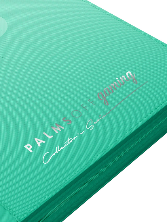 Palms Off Gaming Collector's Series 9 Pocket Zip Trading Card Binder - TURQUOISE