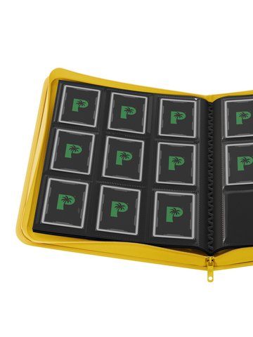 Palms Off Gaming Collector's Series 9 Pocket Zip Trading Card Binder - YELLOW - 0