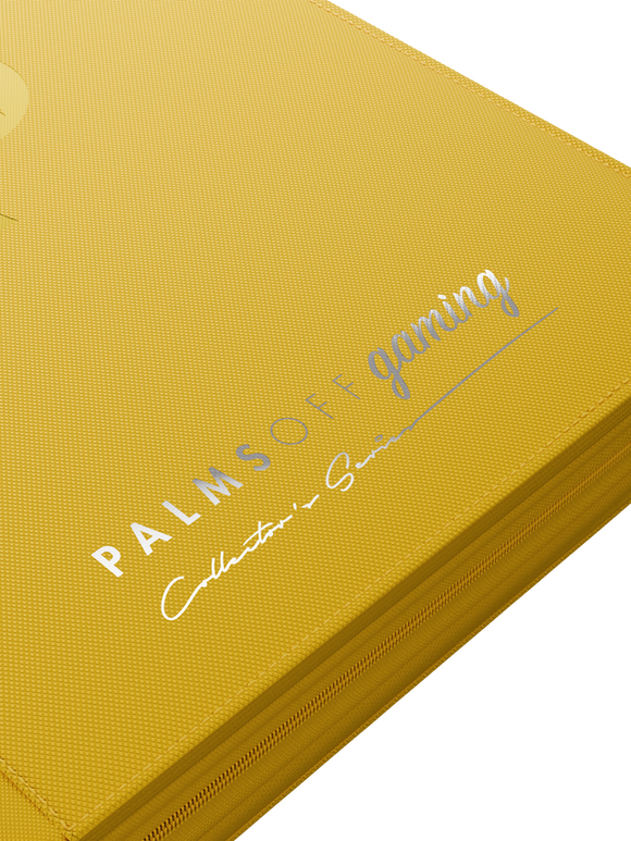 Palms Off Gaming Collector's Series 9 Pocket Zip Trading Card Binder - YELLOW