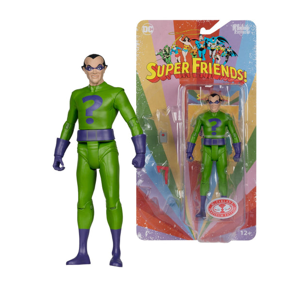 DC Retro Super Friends Riddler 6" Figure PLATINUM - McFarlane Toys