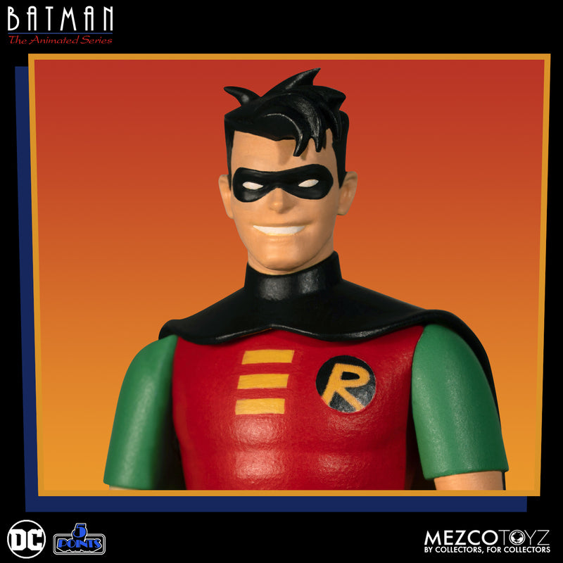 Batman The Animated Series 5 Points Robin 3.75" Figure - Mezco Toys