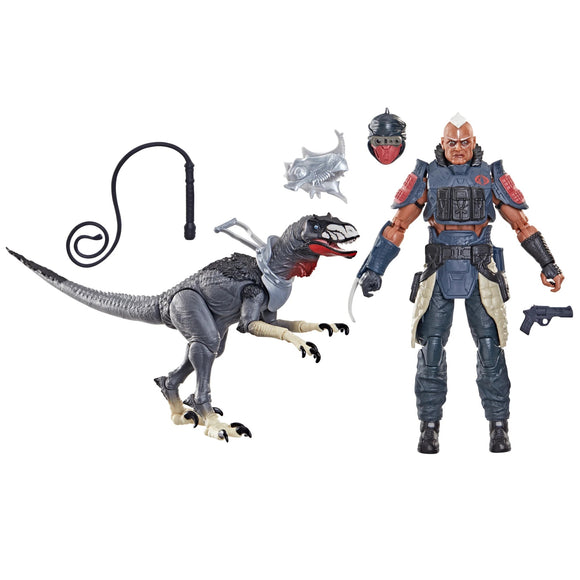 GI Joe Classified Series 6" Figure #196 Professor Rottclaw & Cobra Deinonychus