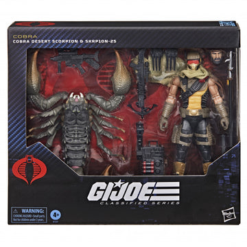 G.I. Joe Classified Series 6" Figure #180 Cobra Desert Scorpion & SKRP10N-25