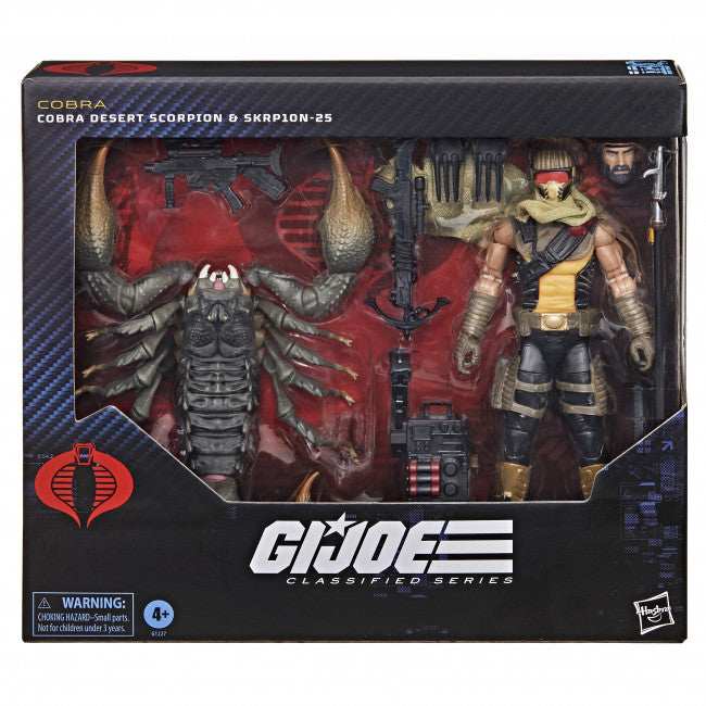 G.I. Joe Classified Series 6" Figure #180 Cobra Desert Scorpion & SKRP10N-25