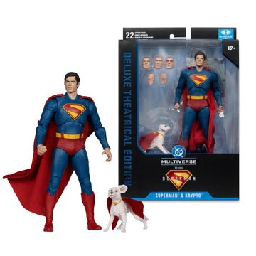 DC Multiverse Superman Legacy Deluxe Theatrical Superman & Krypto McFarlane