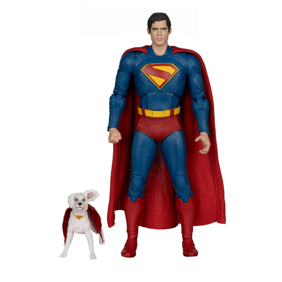 DC Multiverse Superman Legacy Deluxe Theatrical Superman & Krypto McFarlane