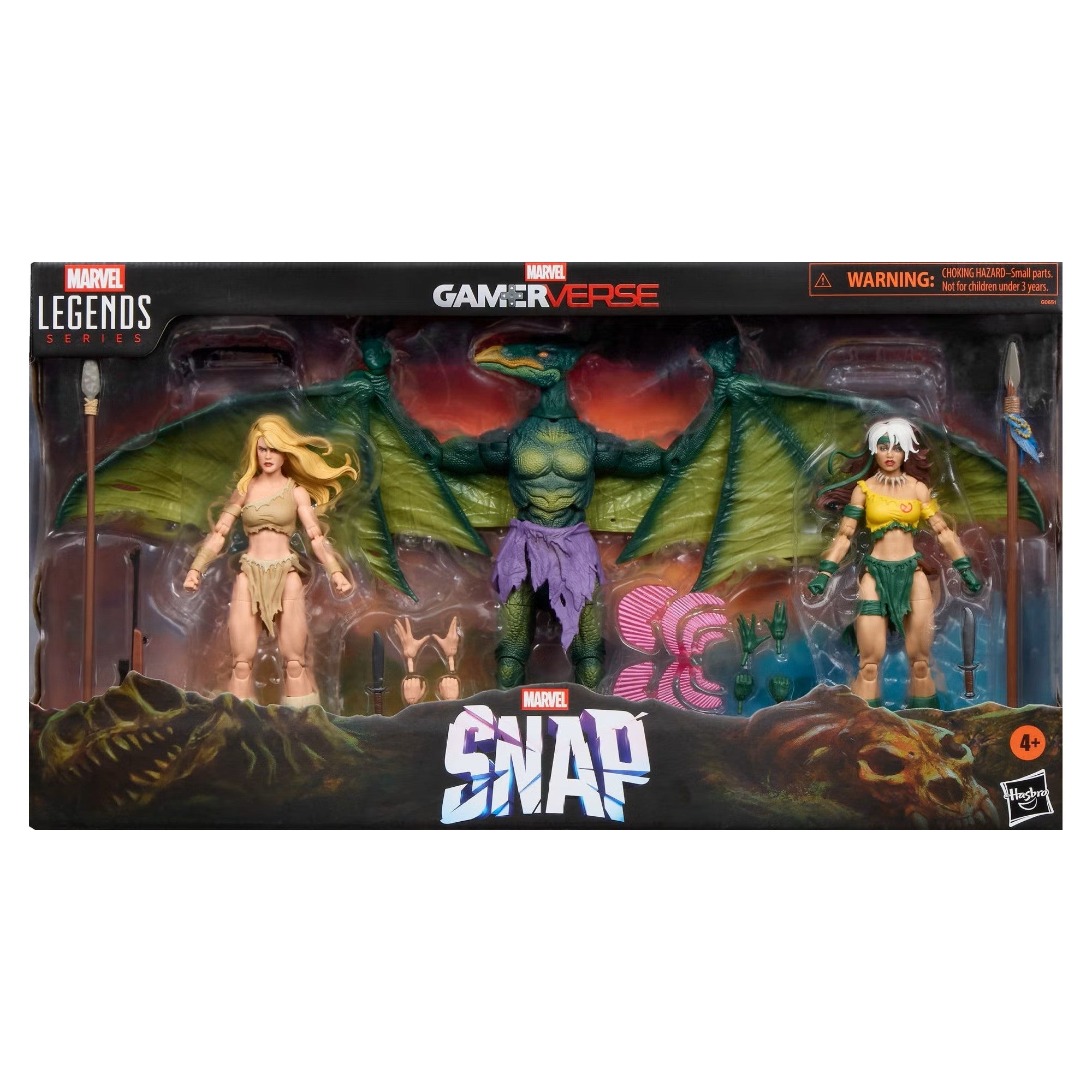 Marvel Legends 6" Gamerverse SNAP Savage Land 3-Pack