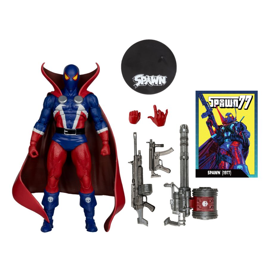 Spawn 1977 7" Action Figure with Comic PLATINUM - McFarlane Toys - 0