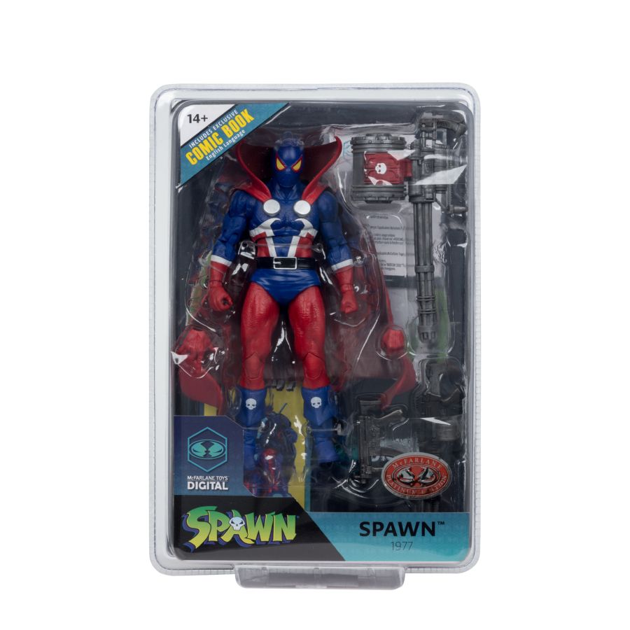 Spawn 1977 7" Action Figure with Comic PLATINUM - McFarlane Toys