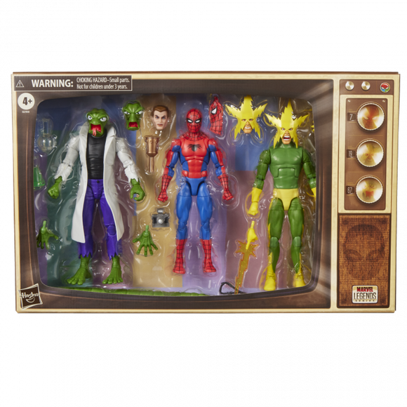 Marvel Legends 6" X-Men Spider-Man Marvel's Lizard & Marvel's Electro 3 Pack