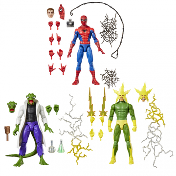 Marvel Legends 6" X-Men Spider-Man Marvel's Lizard & Marvel's Electro 3 Pack - 0