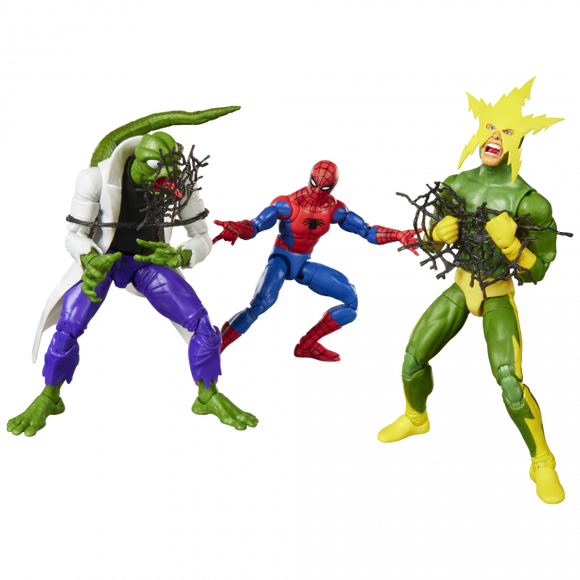 Marvel Legends 6" X-Men Spider-Man Marvel's Lizard & Marvel's Electro 3 Pack