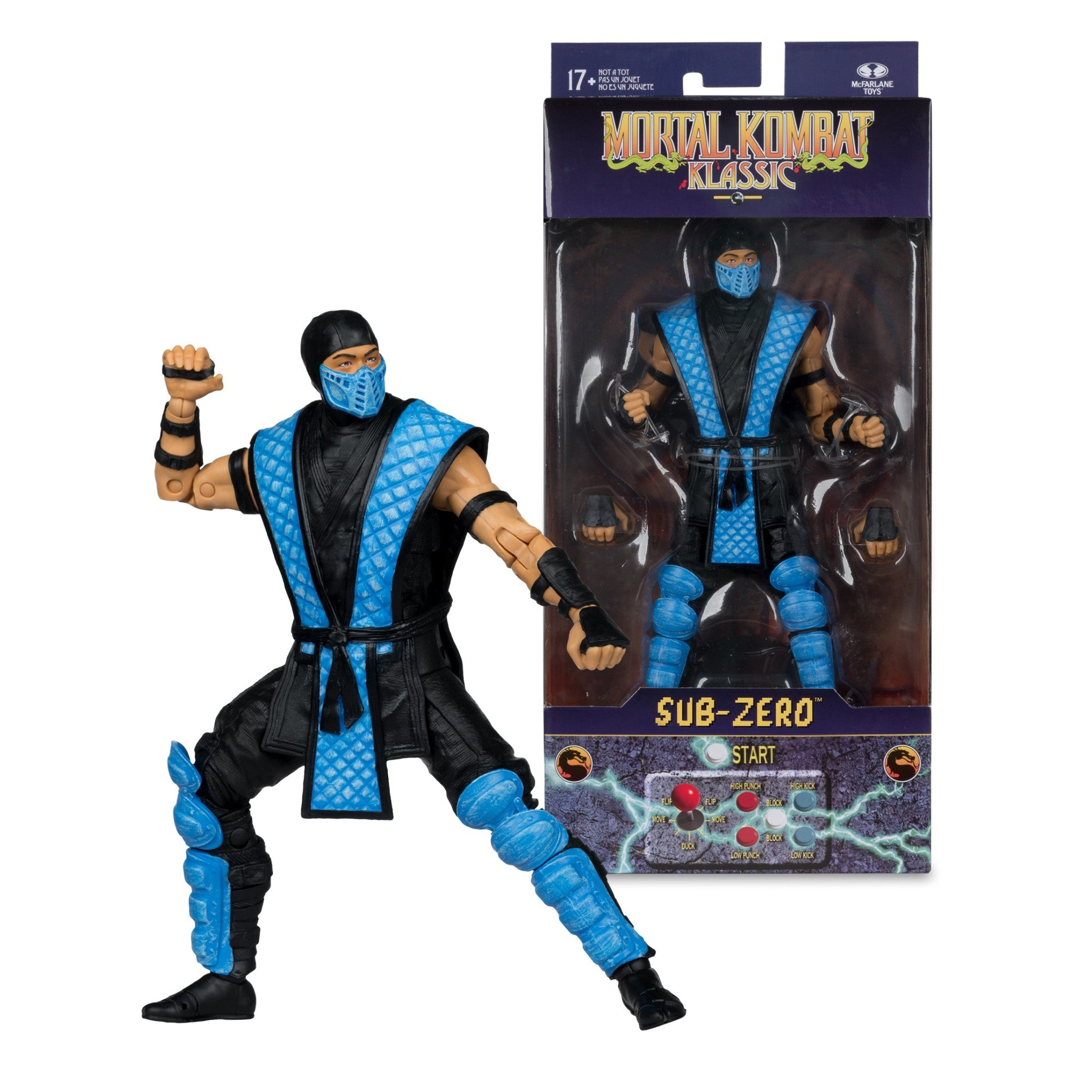 Mortal Kombat Klassic Sub-Zero 7" Figure - McFarlane Toys