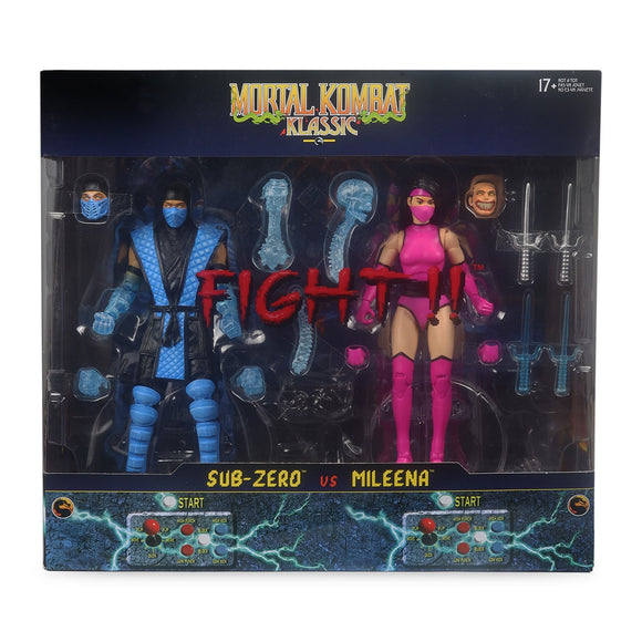 Mortal Kombat Klassic Sub-Zero vs Milena 2 Pack 7" Figures - McFarlane Toys