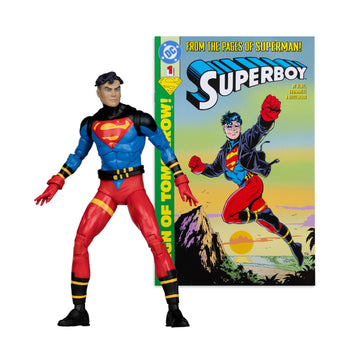 DC Direct Page Punchers Superboy Return of Superman 7" with Comic - McFarlane - 0