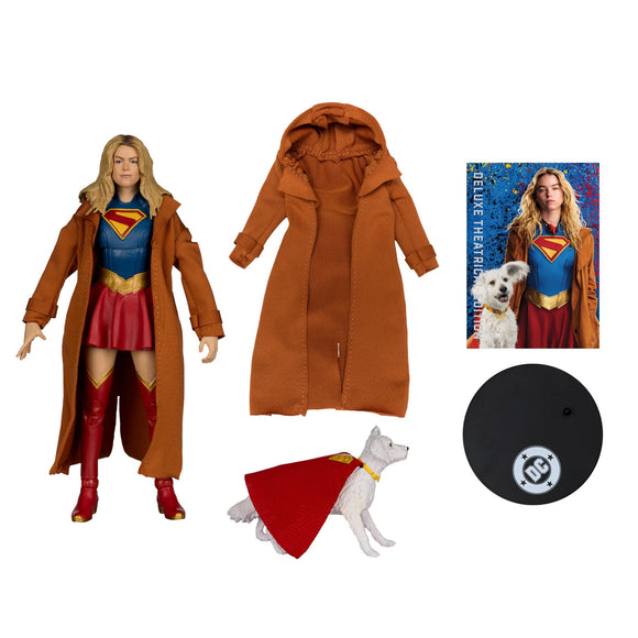 DC Multiverse Deluxe Theatrical Edition Supergirl Movie Supergirl & Krypto Gold