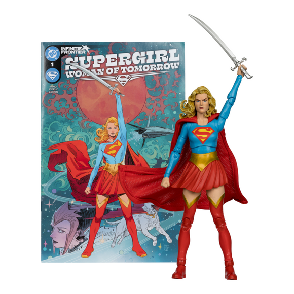 DC Direct Page Punchers Supergirl Woman of Tomorrow 7" with Comic - McFarlane