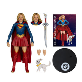 DC Multiverse Deluxe Theatrical Edition Supergirl Movie Supergirl & Puppy Krypto - 0