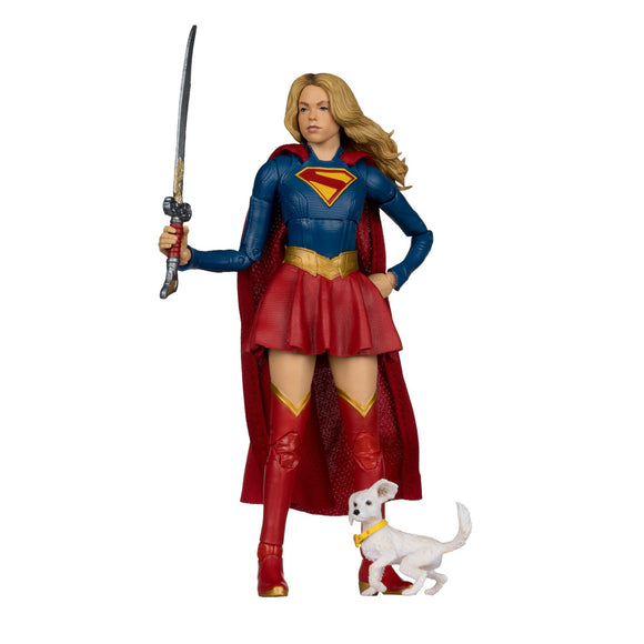 DC Multiverse Deluxe Theatrical Edition Supergirl Movie Supergirl & Puppy Krypto