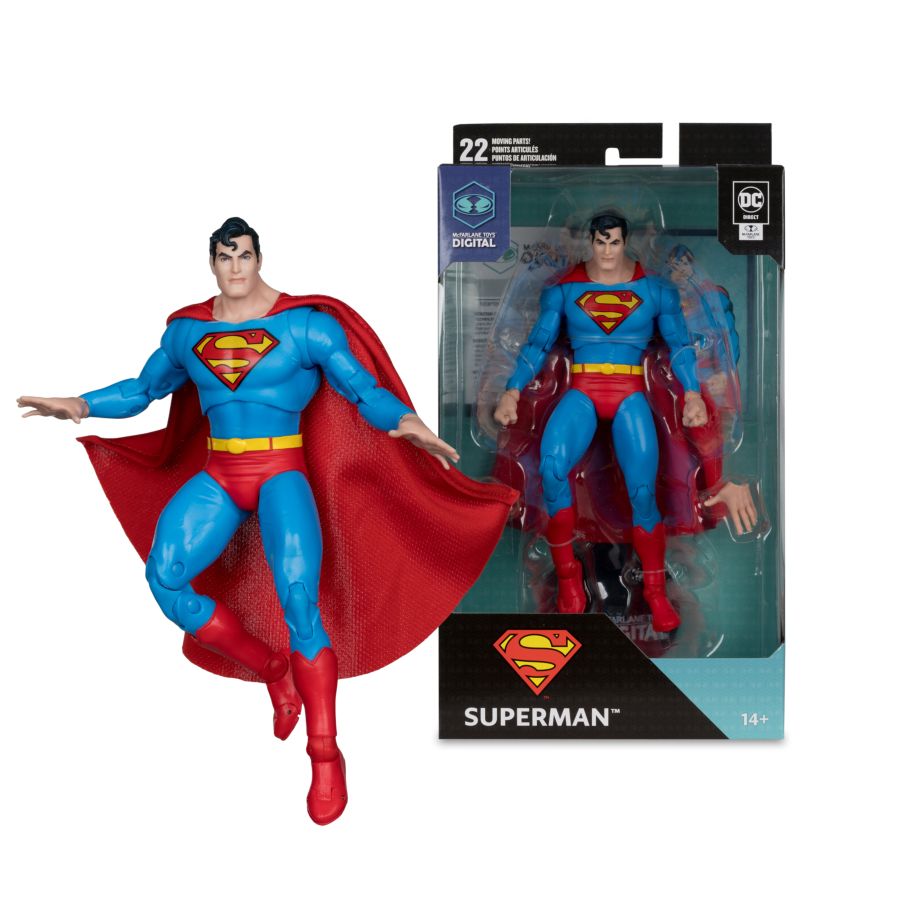 DC Multiverse Superman Silver Age - McFarlane DC Direct Digital | Green ...