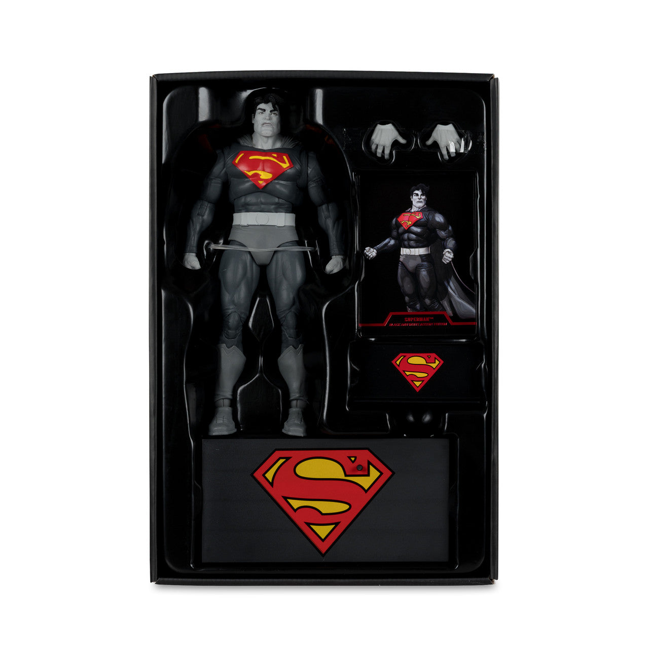 DC Multiverse Batman DKR Superman Black & White Accent Gold Label - McFarlane