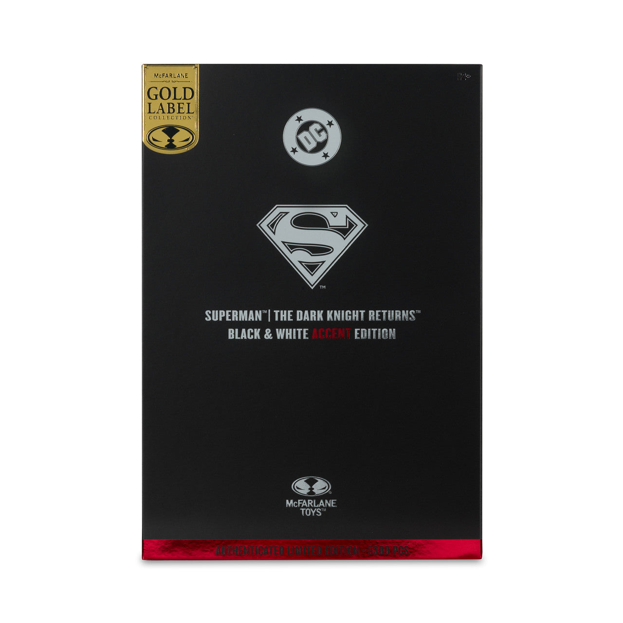 DC Multiverse Batman DKR Superman Black & White Accent Gold Label - McFarlane
