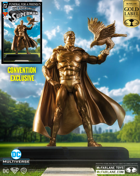 DC Multiverse Superman with Eagle Gold/Bronze Gold Label - McFarlane Toys