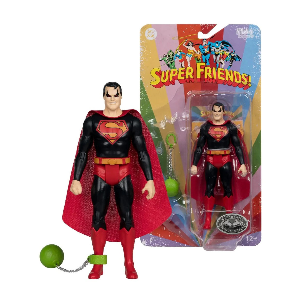 DC Retro Super Friends Superman Universe of Evil 6" Figure PLATINUM - McFarlane