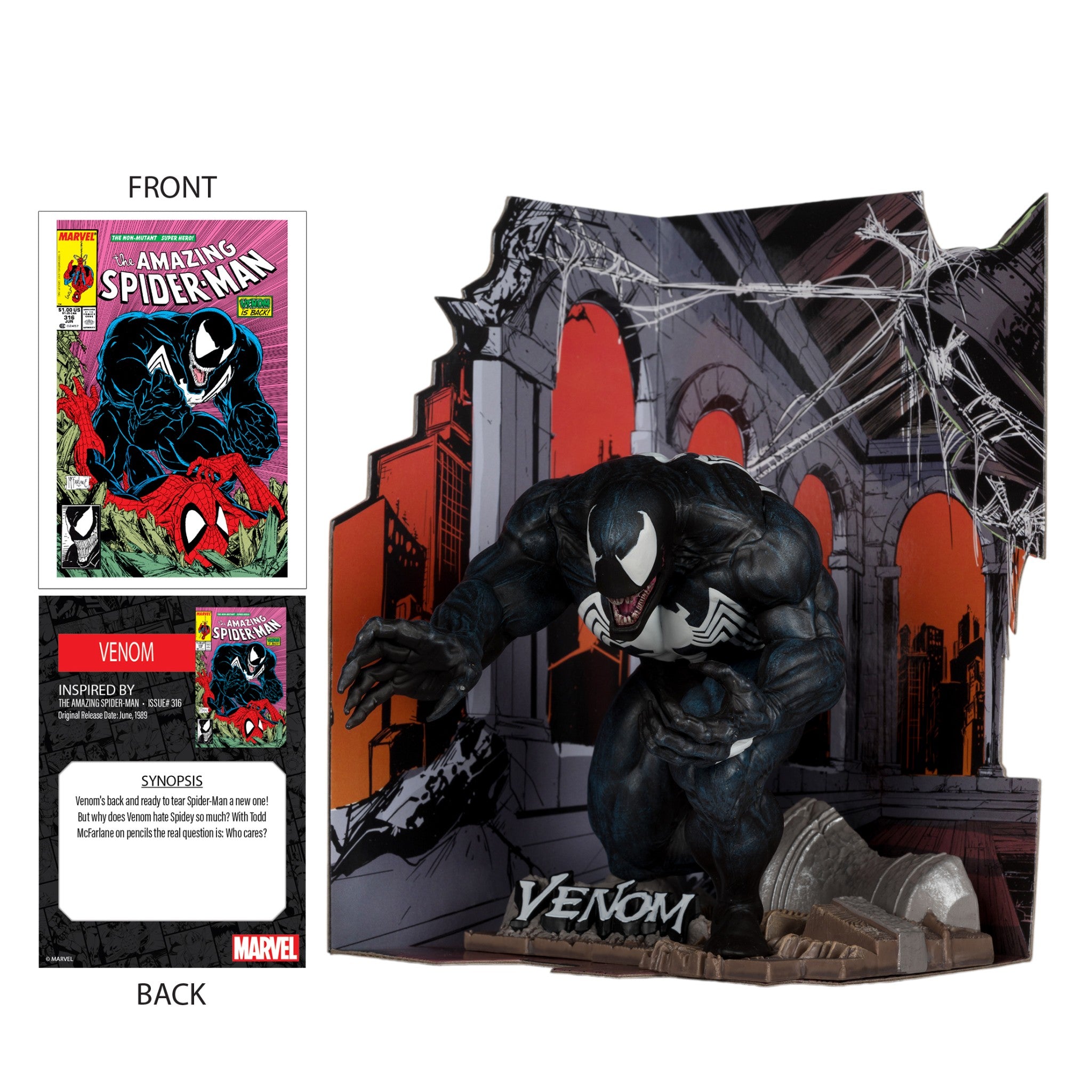 Marvel Venom 1:10 Scale The Amazing Spider-Man #316 - McFarlane