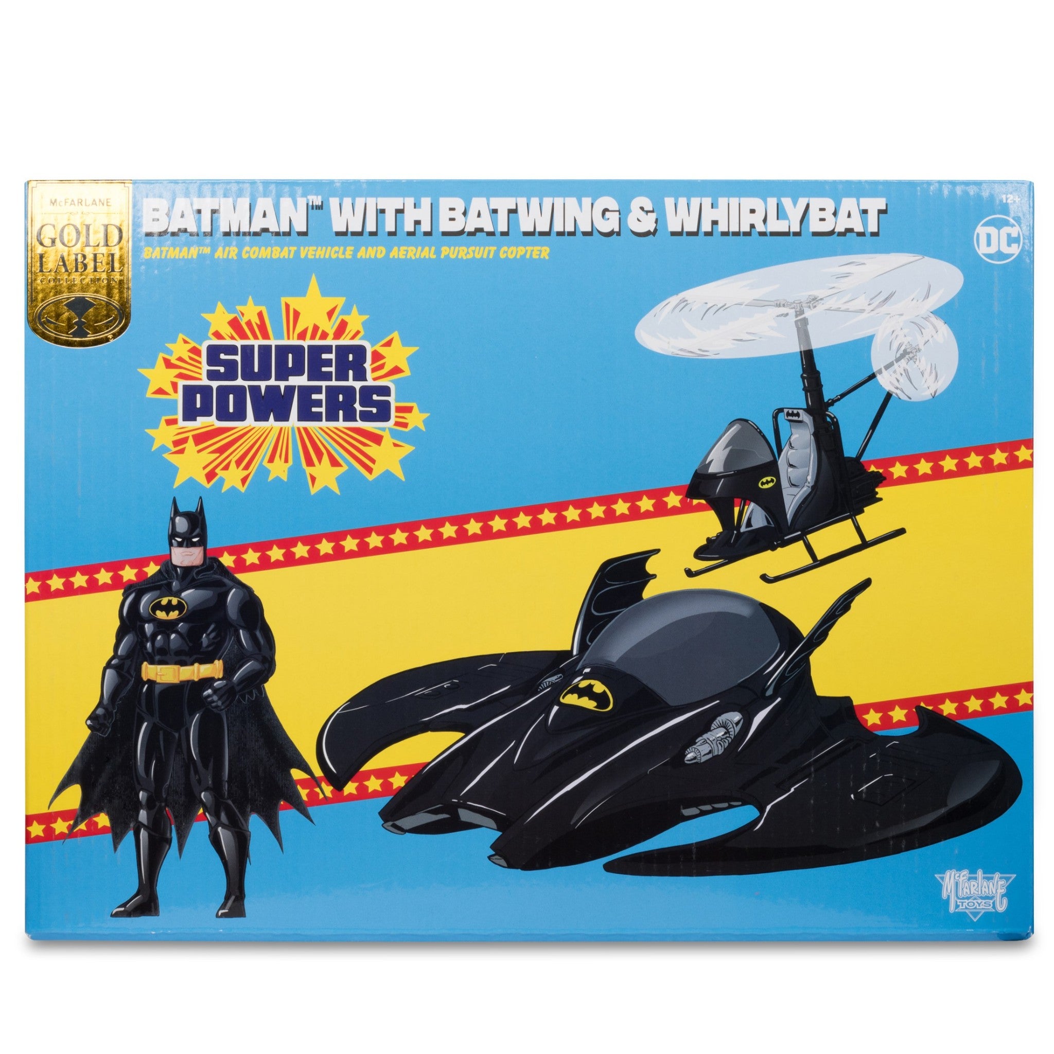 DC Direct Super Powers Batman Batwing Whirlybat 3 Pack Gold Label - McFarlane