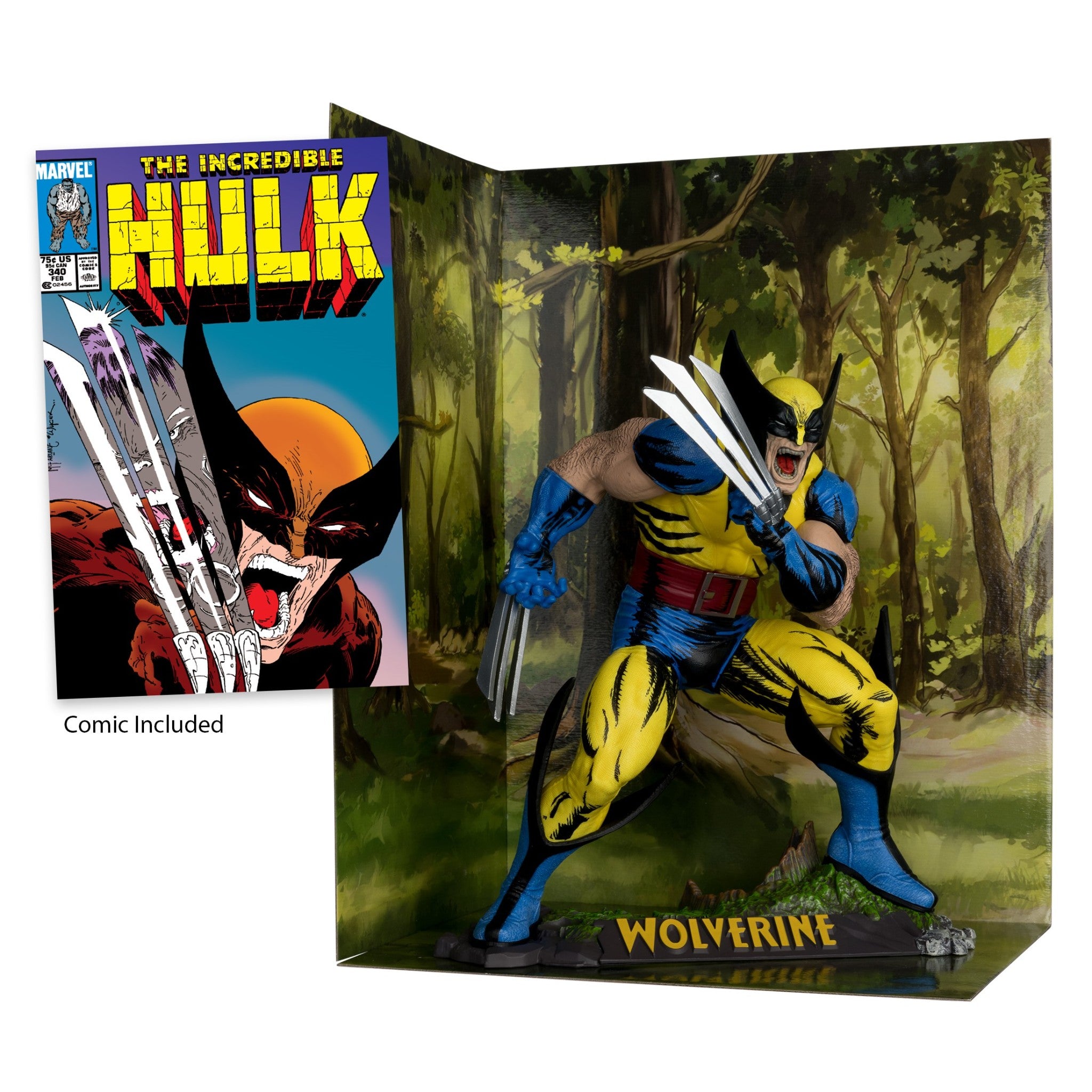 Marvel Wolverine 1:6 Scale Incredible Hulk #340 PLATINUM - McFarlane Toys - 0