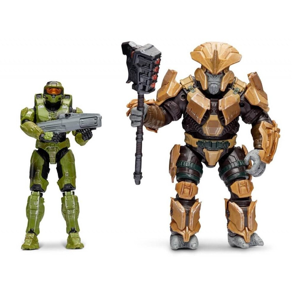 Halo Infinite 4" Master Chief and Brute Chieftain Action Figure 2 Pack