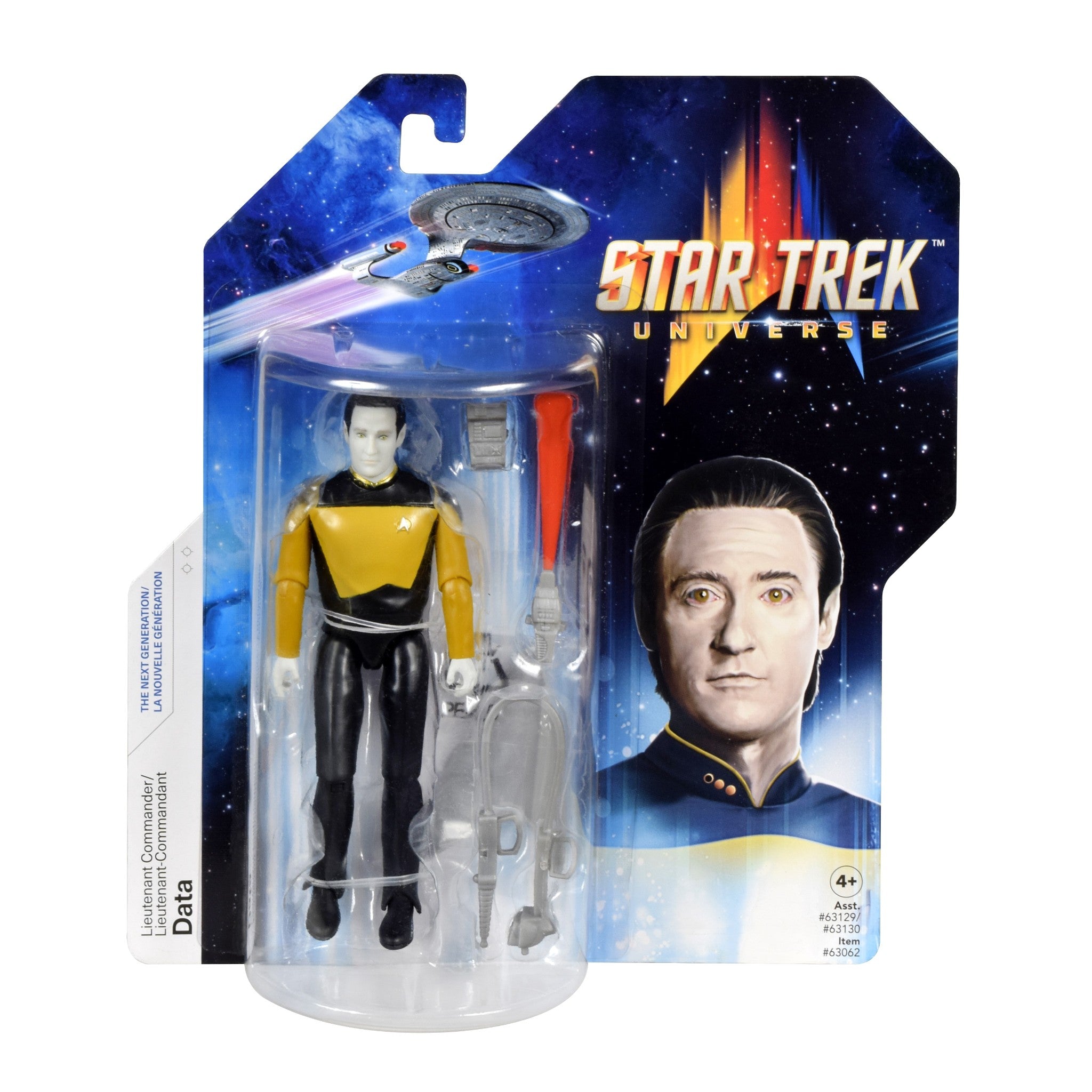Star Trek Universe Next Generation Lieutenant Commander Data 5" Action Figure