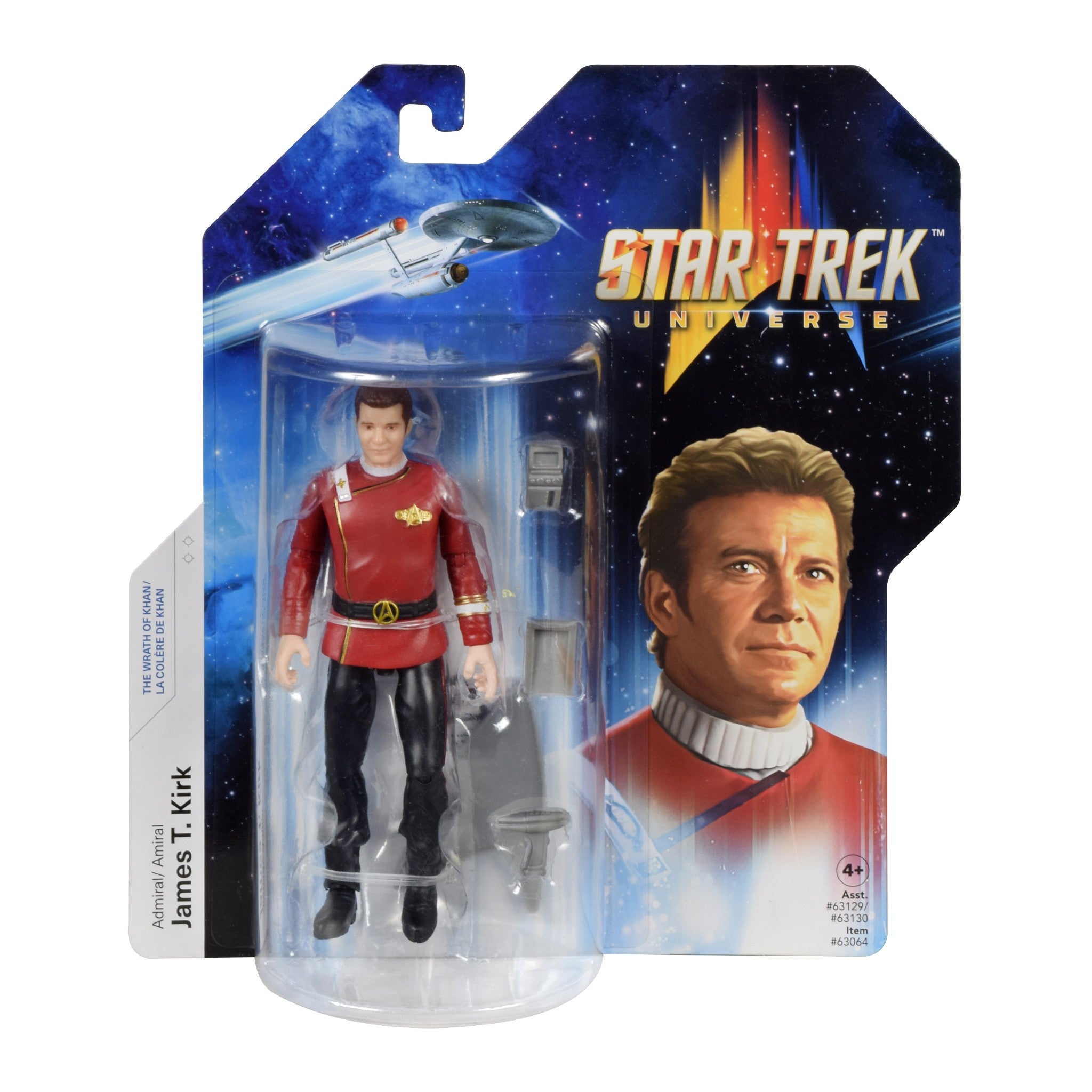 Star Trek Universe Wrath of Khan Admiral James T Kirk 5" Action Figure