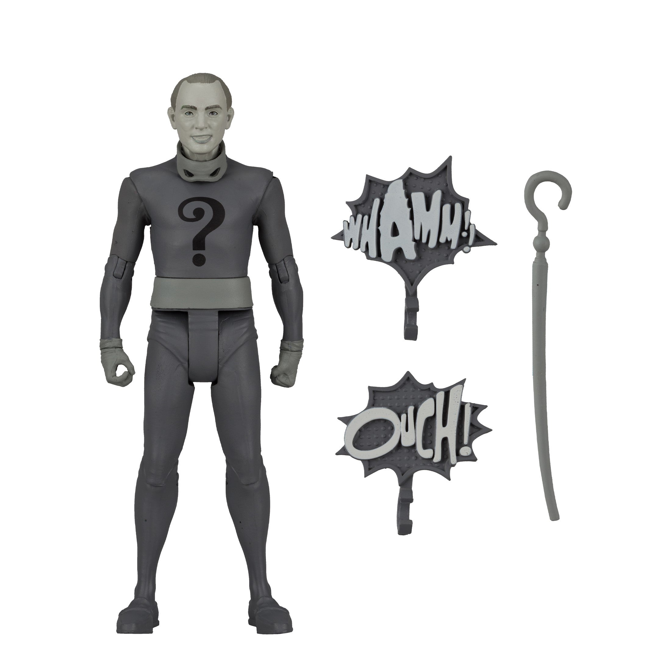 DC Retro Batman Classic TV Series 1966 Riddler Black & White 6" - McFarlane Toys