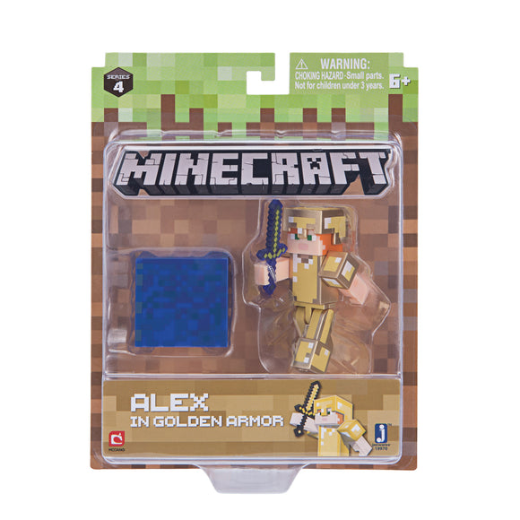 Minecraft Core Alex in Golden Armor - Series 4