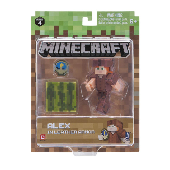Minecraft Core Alex in Leather Armor - Series 4