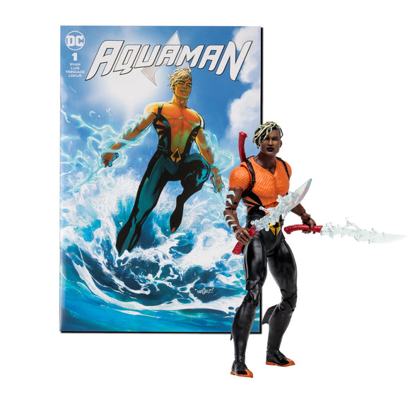 DC Direct Page Punchers Aqualad 7" with Aquaman Comic - McFarlane Toys
