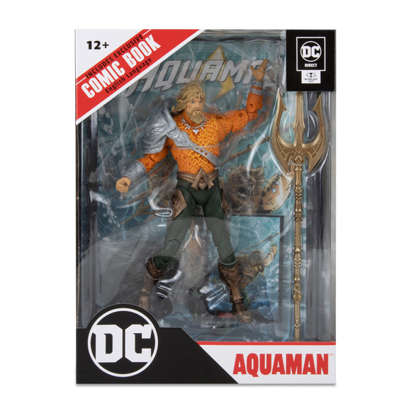 DC Direct Page Punchers Aquaman 7" with Aquaman Comic - McFarlane Toys
