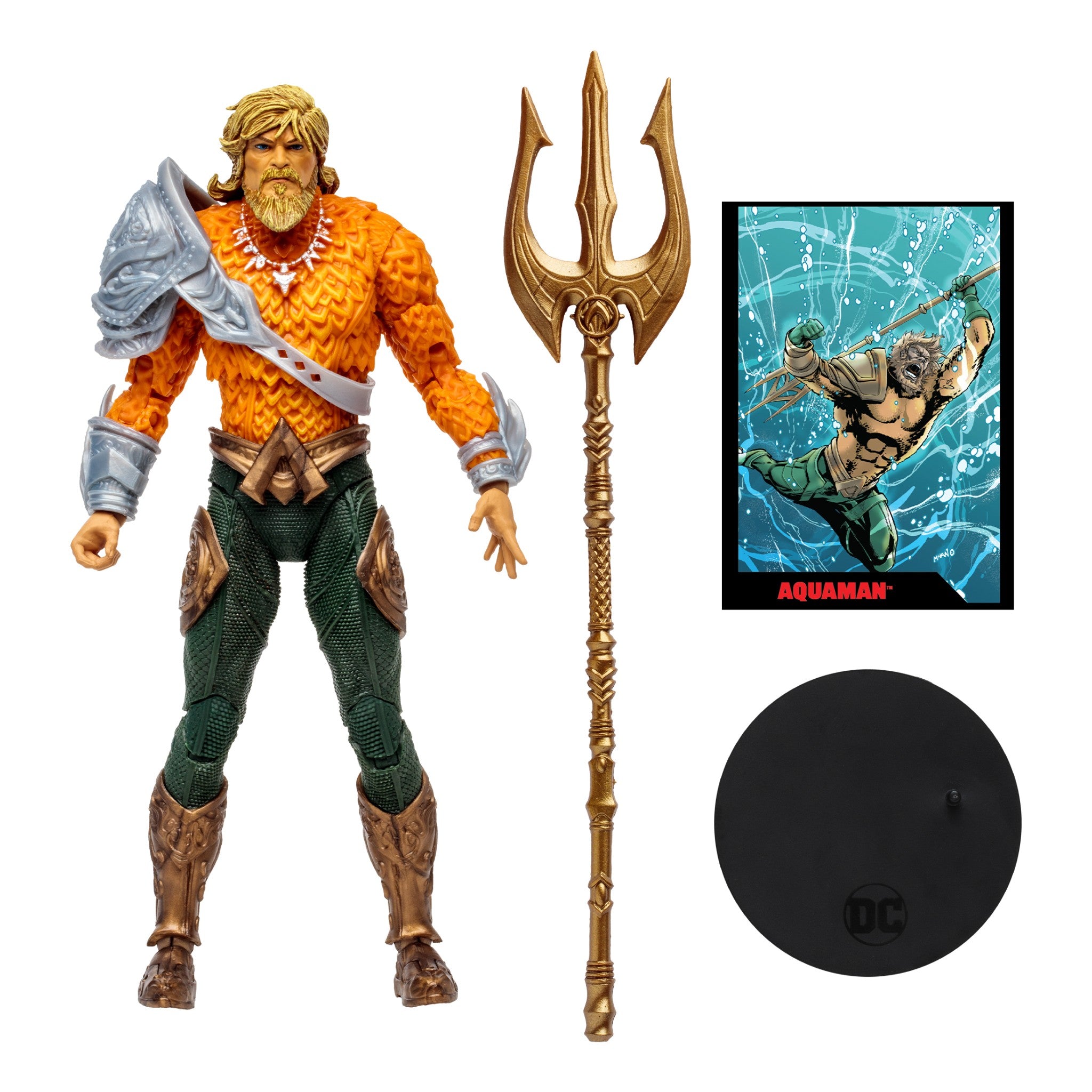 DC Direct Page Punchers Aquaman 7" with Aquaman Comic - McFarlane Toys-2