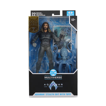 DC Multiverse Aquaman & the Lost Kingdom Stealth Suit Topo Gold Label McFarlane
