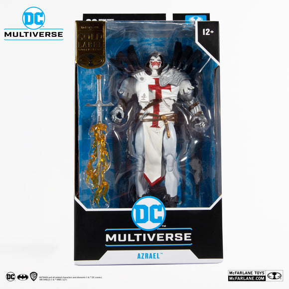 DC Multiverse Azrael White Templar Suit of Sorrows Gold Label - McFarlane Toys