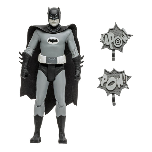 DC Retro Batman Classic TV Series 1966 Batman Black & White 6" - McFarlane Toys