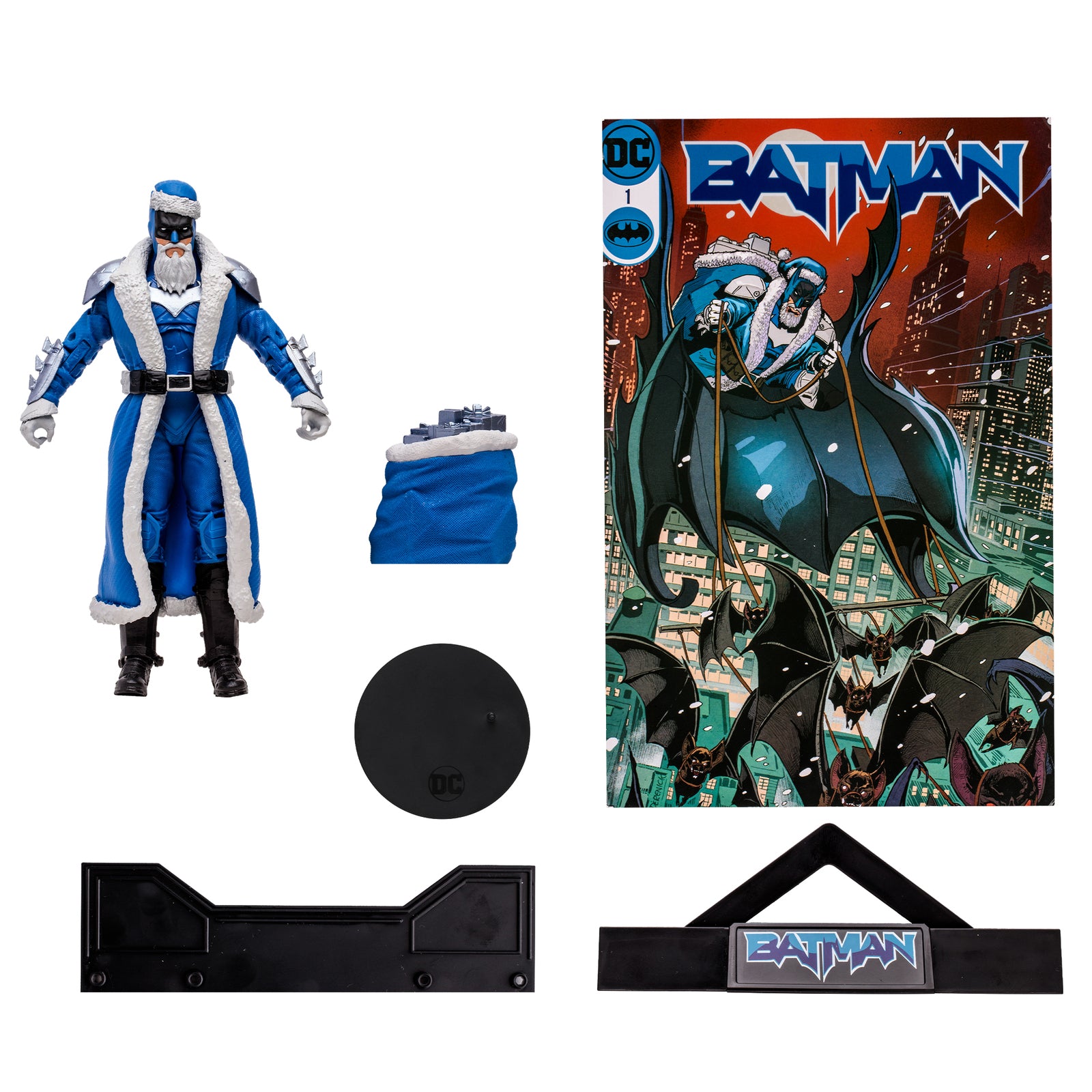 DC Multiverse Batman Santa Blue Version Gold Label - McFarlane Toys