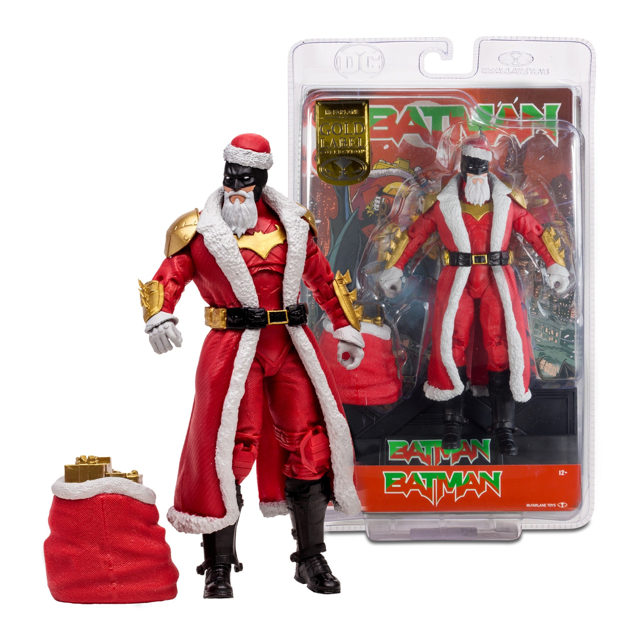 DC Multiverse Batman Santa Red Version Gold Label - McFarlane Toys - 0