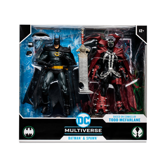 DC Multiverse Batman & Spawn 2 Pack Based on Comics by Todd McFarlane Toys