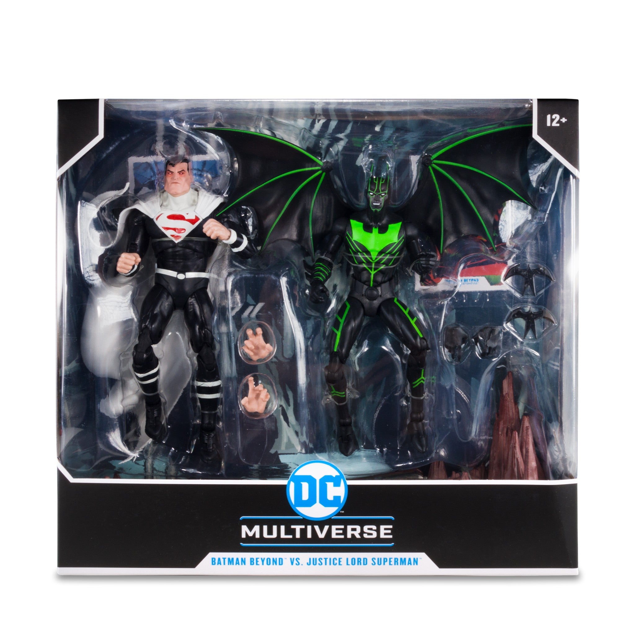 DC Multiverse Batman Beyond vs Justice Lord Superman 2 Pack - McFarlane Toys-1