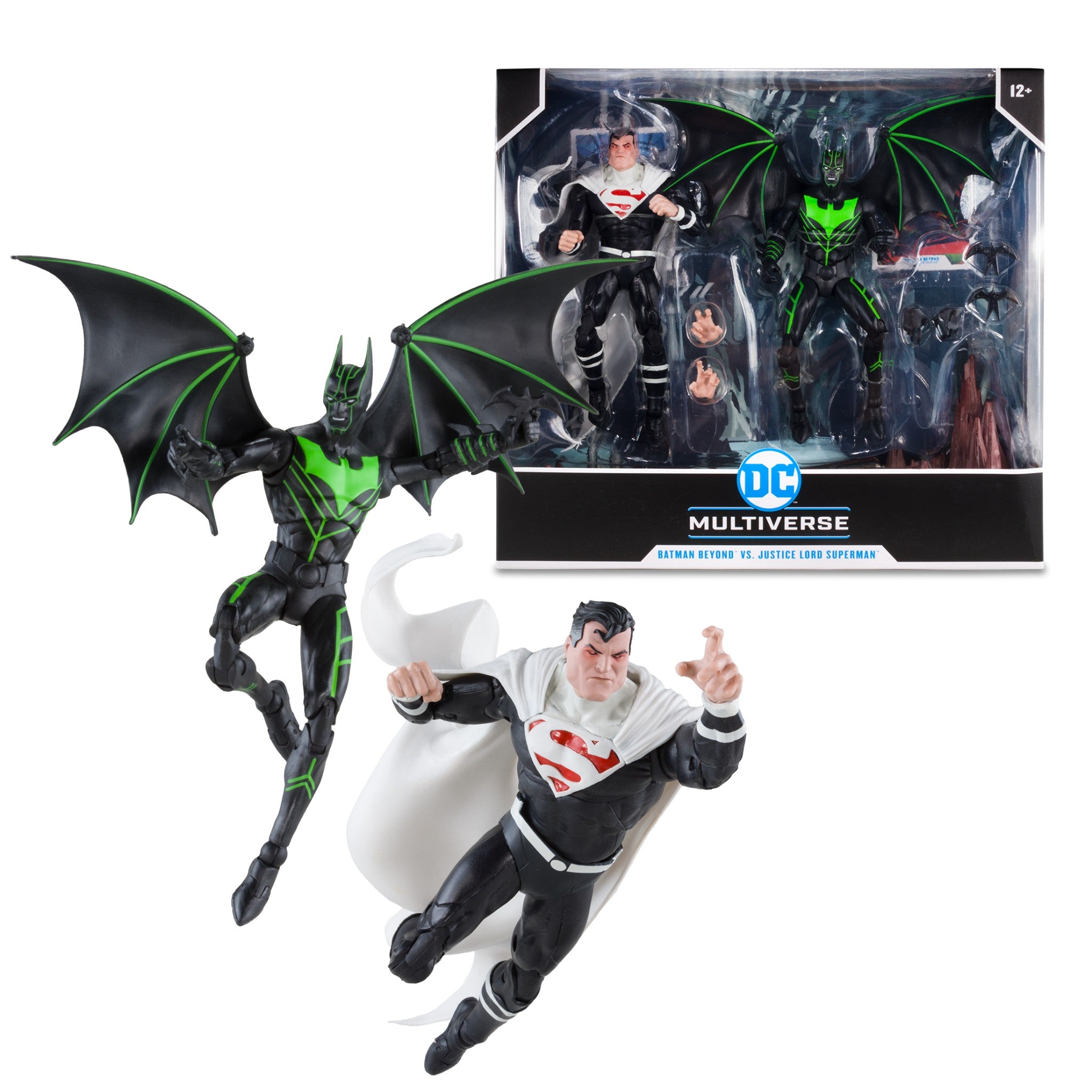 DC Multiverse Batman Beyond vs Justice Lord Superman 2 Pack - McFarlane Toys