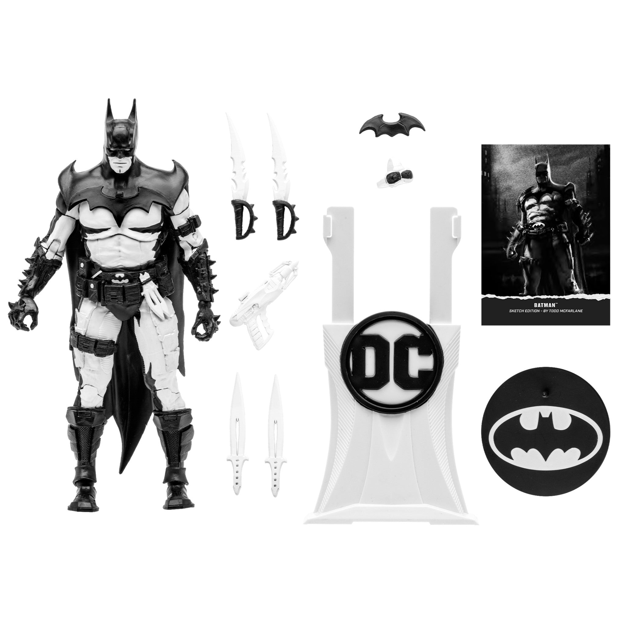 DC Multiverse Sketch Edition Batman Designed By Todd McFarlane Gold Label