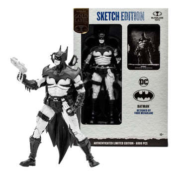 DC Multiverse Sketch Edition Batman Designed By Todd McFarlane Gold Label - 0